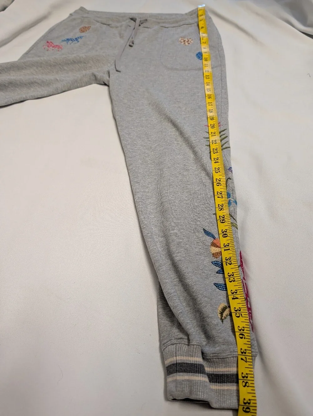 Johnny Was ADELA Heather French Terry Jogger Matching Set Hoodie & Pants Size M